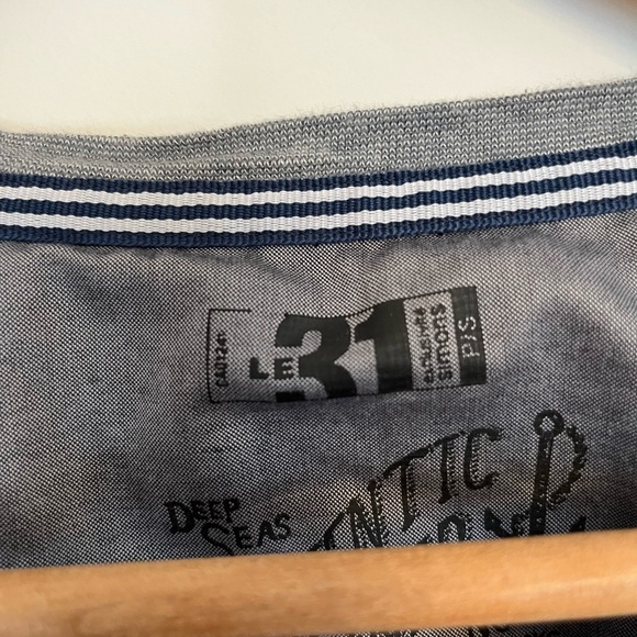 Le 31 Men's Gray Shirt with pocket size small - Picture 4 of 6